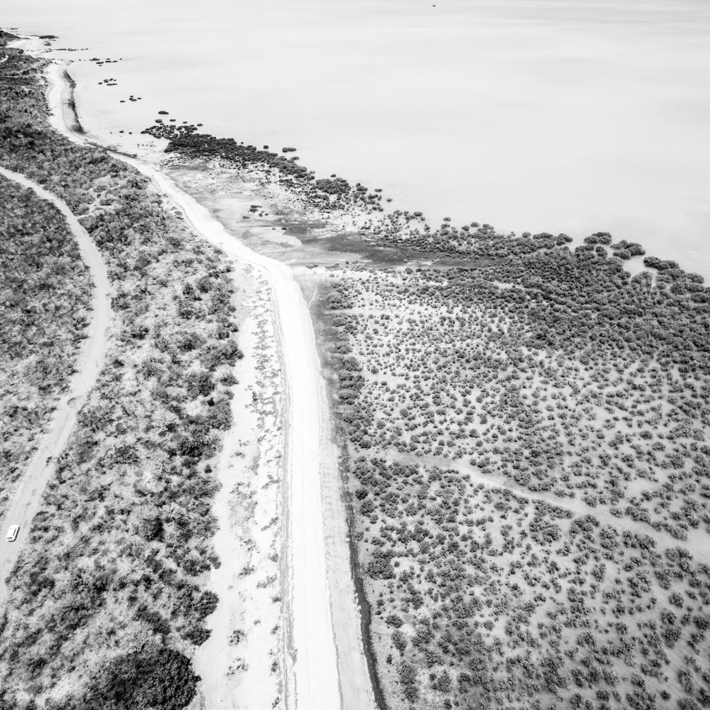 Bird's Eye View of Broome beach, Kimberley, Western Australia